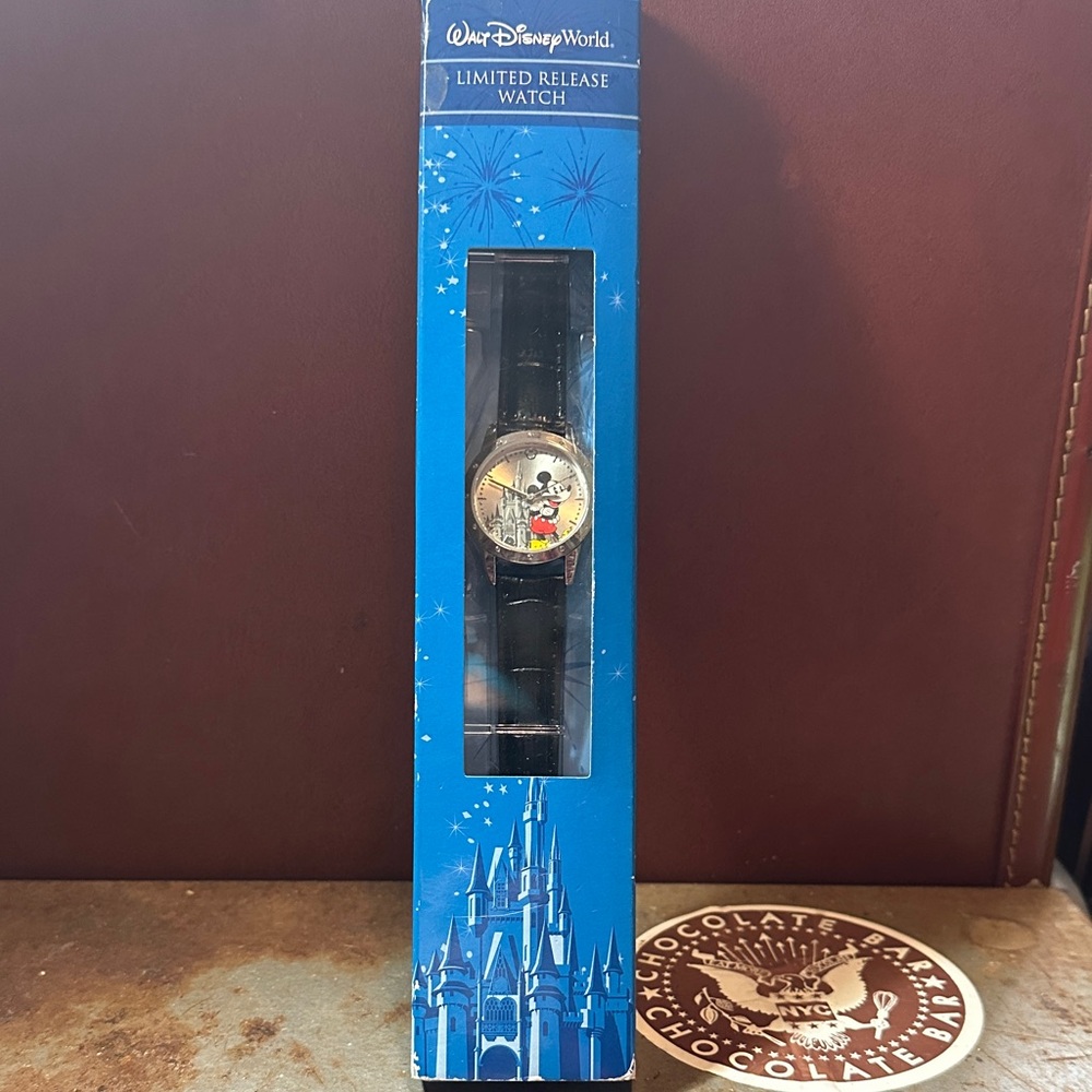 Disney Watch with Black Strap and Colorful Dial new in package